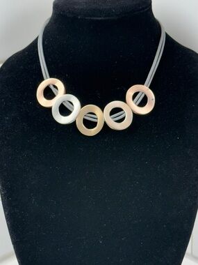 Two Tone Statement Necklace